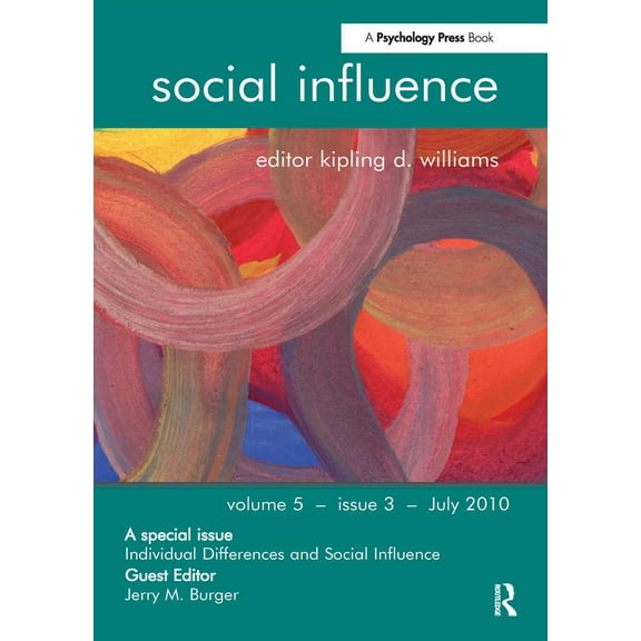 Special Issues of Social Influence Individual Differences and Social Influence, (Paperback)