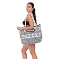 thumbnail image 5 of Extra Large Waterproof Canvas Beach Bag With 4 Inner Pockets Personalized Tote Bag Travel Handbag for Women Beach Travel Gym Swim Holiday Short Trip Weekend Getaway Overnight Gift for Friend Women, 5 of 6