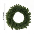 thumbnail image 2 of 17.71Inch Christmas Wreath for Front Door,Real Touch Pine Greenery Artificial Wreath for Outdoor Indoor Decor-Farmhouse Holiday Winter Wreath for Porch,Window,Mantle,Wall Fireplace Xmas Decorations, 2 of 5