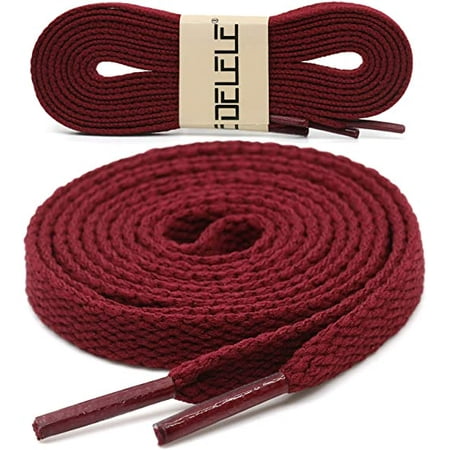 

Wish 2 pairs of flat shoe laces suitable for skateboard shoes and sports shoes 39.37 Inch（oxblood red） S2846