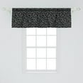thumbnail image 2 of Ambesonne Floral Valance Pack of 2, Blossoms and Branches, 54"X18", Charcoal Grey White, 2 of 4