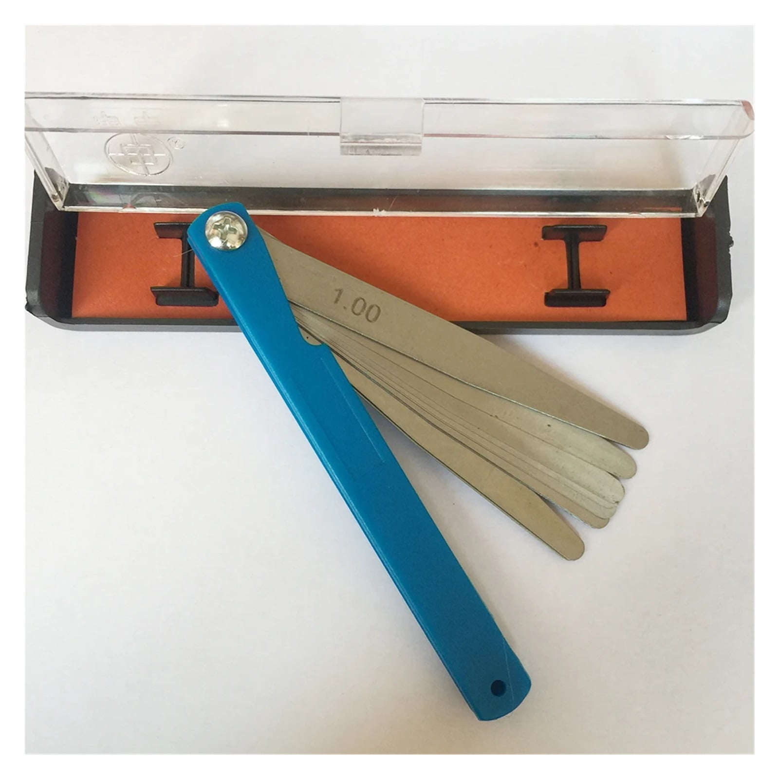 100mm 17 Blade Thickness Metric Filler Feeler Gauge Set Ranging 0.02 to 1.00 ,Corrosion-Resistant