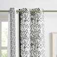 thumbnail image 2 of Nanshing Jamie Grommet Light Filtering Boho Curtain Set, Black Gold, 37" x 84", 2 of 5