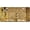 Gold, variant on Vanity Plate Cover with Sunset Flowers Beach Design, Novelty Car Tag, Aluminum Metal, 4-Hole, 6 x 12 Inch, Rust-Proof