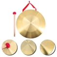 thumbnail image 2 of Loud Chinese Gong Instrument Portable Copper Gong Warning Percussion Instrument, 2 of 4