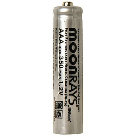 Moonrays 97126 Rechargeable NiCd AAA Batteries for Solar Powered Units, AAA, 4-Pack