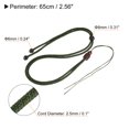 thumbnail image 2 of Unique Bargains Jade Ropes Nylon Cord Necklace Holder Strings Emerald Rope, Army Green 5 Pack, 2 of 6