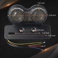 thumbnail image 5 of Luz trasera LED para motocicleta, intermitentes de freno integrados, luces para matrícula, luz trasera universal compatible con Honda Suzuki Cafe Racer, 5 of 5