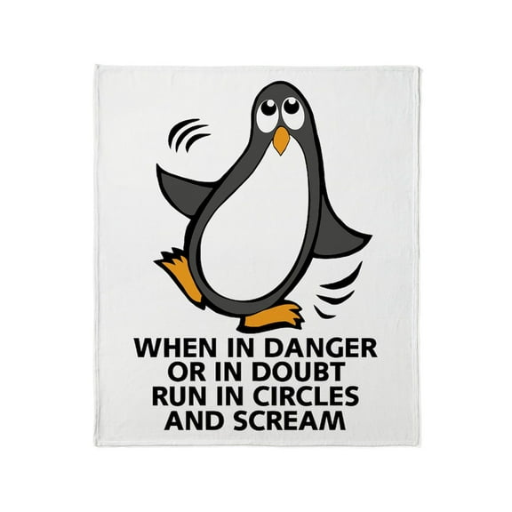 CafePress - When In Danger Or In Doubt Funny Pen Throw Blanket - Soft Fleece Throw Blanket, 50"x60" for All Ages