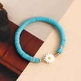 thumbnail image 5 of Brazalete Con cuentas de Arcilla de Disco, Brazalete Con cuentas de Arcilla de Tierra Moderna Suave Para El Verano, 5 of 5