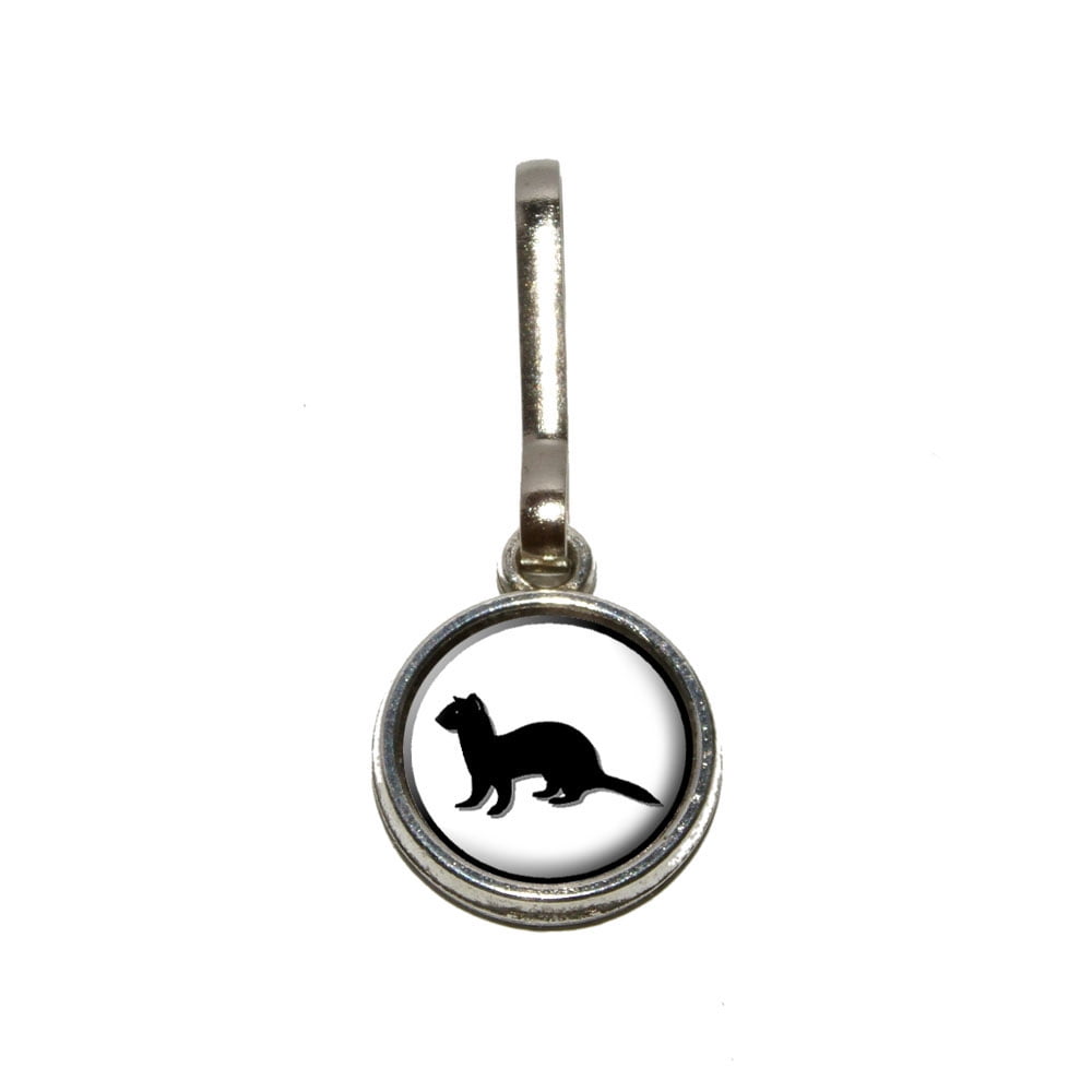 Ferret Weasel Charm Zipper Pull