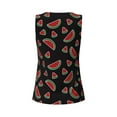 thumbnail image 5 of Wukai Watermelon Print &nbsp;Women's Workout Tank Top Mesh Yoga Shirts Athletic Running Tank Tops Athletic Gym Shirts - Medium, 5 of 8