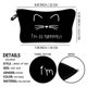 thumbnail image 2 of CHAO (lindo gato) bolsa de aseo de viaje plegable, bolsa de cosméticos de viaje organizador de gran capacidad bolsa de maquillaje bolsa de escuela lápiz y estuche de bolígrafo, 2 of 4