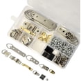 thumbnail image 3 of Kit de ganchos para colgar cuadros de 96 piezas, 9 modelos de servicio pesado Ganchos para colgar marcos de cuadros con tornillos y caja de almacenamiento para colgar cuadros de fotos JFHHH pequeña, 3 of 5