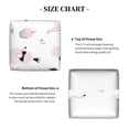 thumbnail image 5 of Naloa Cute Poodle Dog Tissue Box CoverLeather Tissue Holder Square Facial Tissue Case Facial Paper Organizer Dispenser for Bathroom, Vanity Countertop, Tabletop, Car, 5 of 8