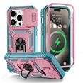 thumbnail image 1 of Étui pour iPhone 16 15 14 13 12 11 Pro TP Max XR Plus Protection Armure de Qualité Militaire Rotation 360 Degrés tzw, 1 of 7