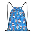 thumbnail image 1 of Fotbe Gnomes in USA Bolsa Mochila con Cordón Estampada, Bolsa de Gimnasio Deportiva, Bolsa Cinch, Bolsa con Cordón para Hombres y Mujeres-Small, 1 of 6