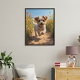 thumbnail image 4 of Paint by Numbers Kit for Adults, Cute Puppy Running Wildflowers Trail Paint by Numbers, Easy Paint by Numbers Kit for Adults Beginner, DIY Adult Paint by Number Kits on Canvas, Home Decor 12x16in, 4 of 7