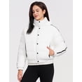thumbnail image 3 of Cropped Puffer Jacket Women Pioneer Camp Waterproof Hood Short, 3 of 6