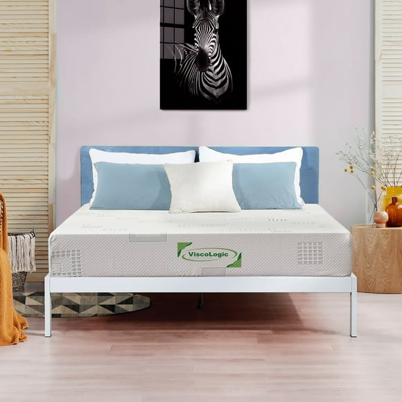 ViscoLogic 7 Inch Twin Mattress, Canadian Maxima Plus Reversible Cool Resilient Foam, Sleep & Pressure Relief, Medium Firm CertiPUR-US® Certified Foam, Eco-Friendly Mattress