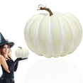 thumbnail image 2 of Artificial Pumpkin Decoration,7.87 Inch Harvest Decorative Pumpkin,Fake Halloween Pumpkin,Small Fake Pumpkin,Realistic Vegetable Ornament Pumpkins for Halloween, Fall and Thanksgiving Decor,White, 2 of 6