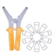 thumbnail image 1 of Kit de Alicates para Abrazaderas de Inglete con 10 Abrazaderas de Resorte de Inglete y 1 Alicate de Clip de Resorte, Abrazaderas de Esquina de Correa para Carpintería., 1 of 5