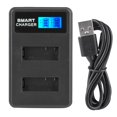 thumbnail image 1 of ATTOE Intelligent USB Dual Slot Camera Battery Charger with LCD Display For SJ4000 Battery-0813, 1 of 5