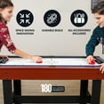 thumbnail image 5 of Hathaway Triad Multi Game Table with Pool, Glide Hockey, and Table Tennis, 48-in, Blue/Multi, 5 of 8