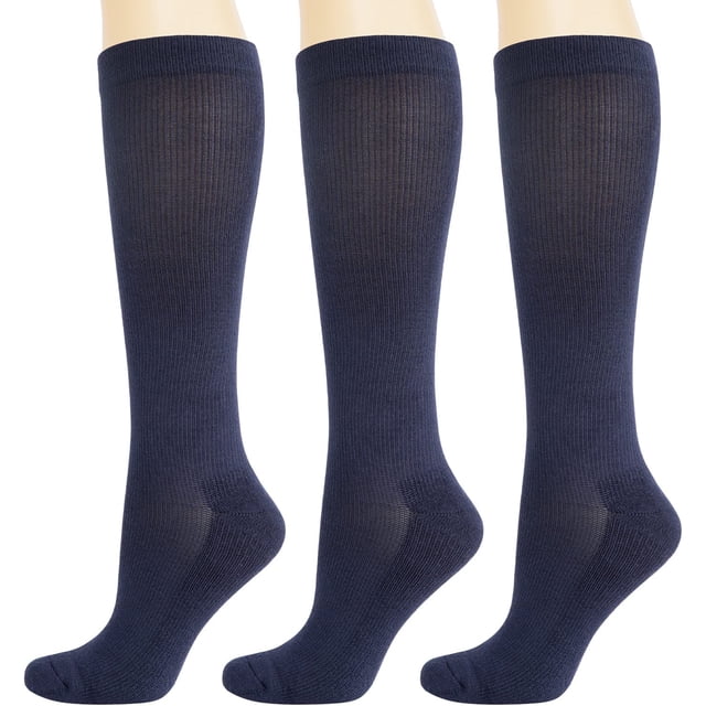 pares de calcetines de compresión de bambú circulación, 8-15 mmHg, el mejor calcetín atlético para mujeres y hombres