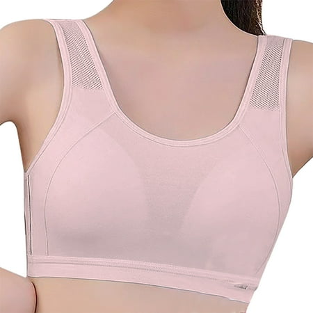 HCURIBAD Wireless Bras  Clearance! Sports Bralettes for Women No Underwire Seamless Wirefree Support Yoga Workout Bras Wireless Everyday Brassiere  Push up Bra  Backless Bra  Bras for Women Pink L