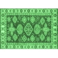 thumbnail image 1 of Ahgly Company Indoor Rectangle Abstract Emerald Green Modern Area Rugs, 8' x 12', 1 of 4