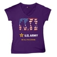 thumbnail image 5 of US Army Be All You Can Be Women's V-Neck T-shirt American Flag Military Veteran DD 214 Patriotic Armed Forces Licensed Tee, 5 of 7