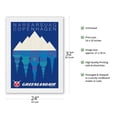 thumbnail image 2 of Narsarsuaq Greenland - Copenhagen Denmark - GreenlandAir - Vintage Airline Travel Poster by Paul Anderson c.1970s - Japanese Unryu Rice Paper Art Print 24 x 32 in, 2 of 4