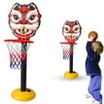 thumbnail image 2 of Adjustable Height Standing Basketball Hoop for Indoor and Outdoor Play - Kids Basketball Stand with Hanging Backboard & Sports Shooting Frame Toy for 𝗕𝗼𝘆𝘀 𝗮𝗻𝗱 𝗚𝗶𝗿𝗹𝘀, 2 of 9