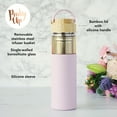 thumbnail image 3 of Pinky Up Dana Loose Leaf Tea Infuser Tumbler, Travel Mug, 16oz, Lavender, 3 of 9