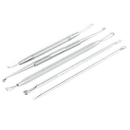 5Pcs/lot Blackhead Pimple Blemish Comedone Acne Extractor Remover Tool Needle Extractor Tool Set (Tool For Blackheads Best One)