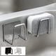 thumbnail image 1 of Soporte para esponjas de acero inoxidable - Organizador autoadhesivo para fregadero de esponja y paño de cocina, escurridero de acero 304, accesorio para fregadero de cocina, 1 of 3