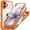 Orange, variant on for iPhone 17 Shockproof Dustproof Case, Compatible with MagSafe Heavy Duty/Military Grade/Rugged Protection Built in Screen Protector Phone Case Cover for iPhone 17, Blue