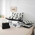 thumbnail image 6 of jejeloiu Kawaii Cat Kitten 7-Piece Bedding Comforter Set,Cute Cartoon Animal King Bedding Sets,Black Puppy Dogs Paws Bed Sheets For Kids,Super Cozy Room Decor Reversible, 6 of 8