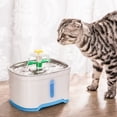 thumbnail image 4 of Bebedero para gatos, bebedero automático para mascotas de 2,5 l con bomba de apagado automático, indicador LED, ventana de nivel de agua, ultra silencioso, filtración cuádruple, apto para gatos, perros, muchos tipos de mascotas Ormromra 220347-1, 4 of 8