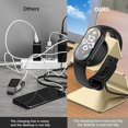 thumbnail image 2 of Smart Watch Dock Holder Silicone Card Coil for Xiaomi Mi Band 8 (Silver), 2 of 10