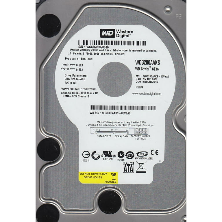 Western Digitalの320GB HDD 15個セット Western Digitalの320GB HDD 15個セット