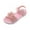 Pink, variant on OSOLU Toddler Girls Sandals For Casual Outdoor Vacation Comfortable Daily Wear Fixed Design Open Toe Style For Ages 3 12 Leisure Shoes, 6-7 Years