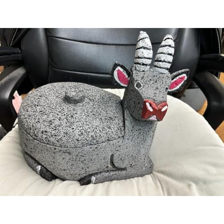 Mortar and Pestle Hand Carved Billy Goat Chivo, 6 Inch - Walmart.com