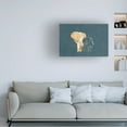 thumbnail image 2 of Trademark Fine Art Sarah Manovski Gold Elephant Line art Silhouettes 2 Canvas Wall Art, 2 of 4