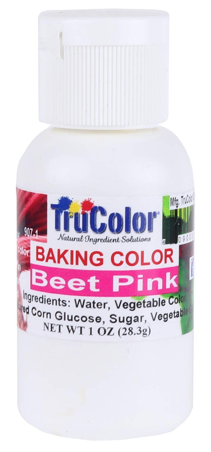 TruColor Natural Liquid Baking Color, 1 Ounce Beet Pink