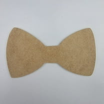 4" Bowtie, Unfinished MDF Art Shape by Wooden Craft Cutouts