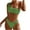 Army Green, variant on Bikini Sets for Women One Shoulder Textured Swim Suits for Womens 2 Piece Bathing Suit Stretch Swimwear for Summer Travel,Army Green,S