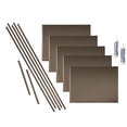 thumbnail image 1 of FASÄDE Rib Decorative Vinyl Backsplash 15 sq ft Kit in Argent Bronze, 1 of 7