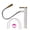 White & Gold Tall, variant on Bathroom Faucet 360° Rotating Pull-Out Stainless Steel Hot & Cold Flexible Hose